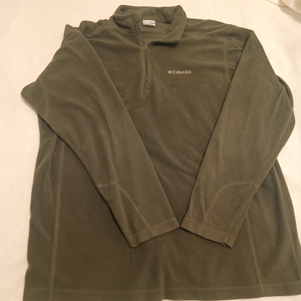 Columbia Forest Green Quarter-Zip Pullover